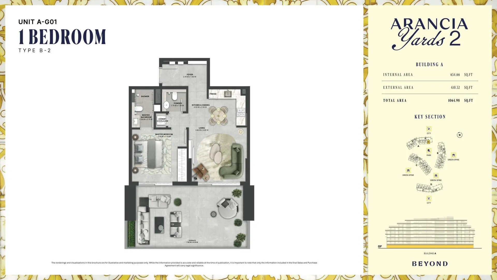 1 Bedroom Layout
